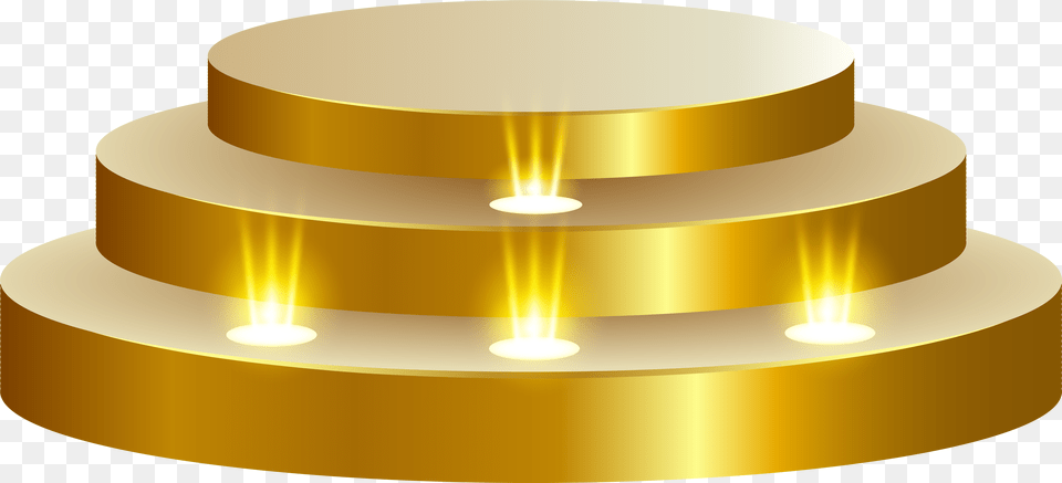 Podium Transparent Background, Gold, Lighting, Chandelier, Lamp Free Png Download