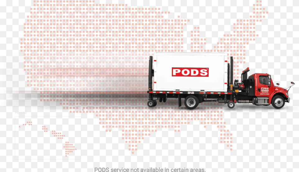 Pods Is Located Across The Country Pods, Trailer Truck, Transportation, Truck, Vehicle Free Png