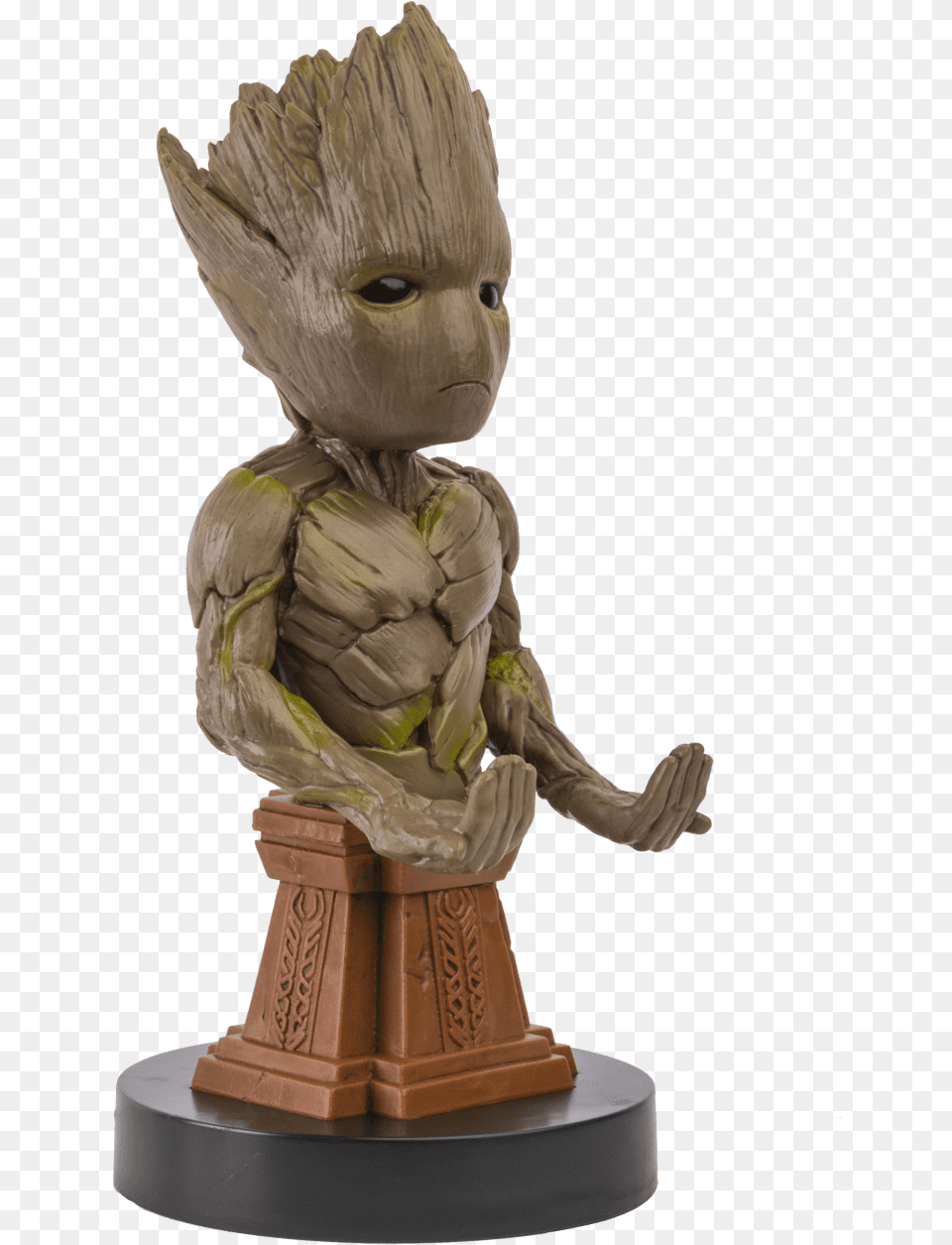 Podstavka Grut Dlya Igrovogo Kontrolera Ili Telefona Cable Guy Groot, Figurine, Baby, Person, Face Png Image