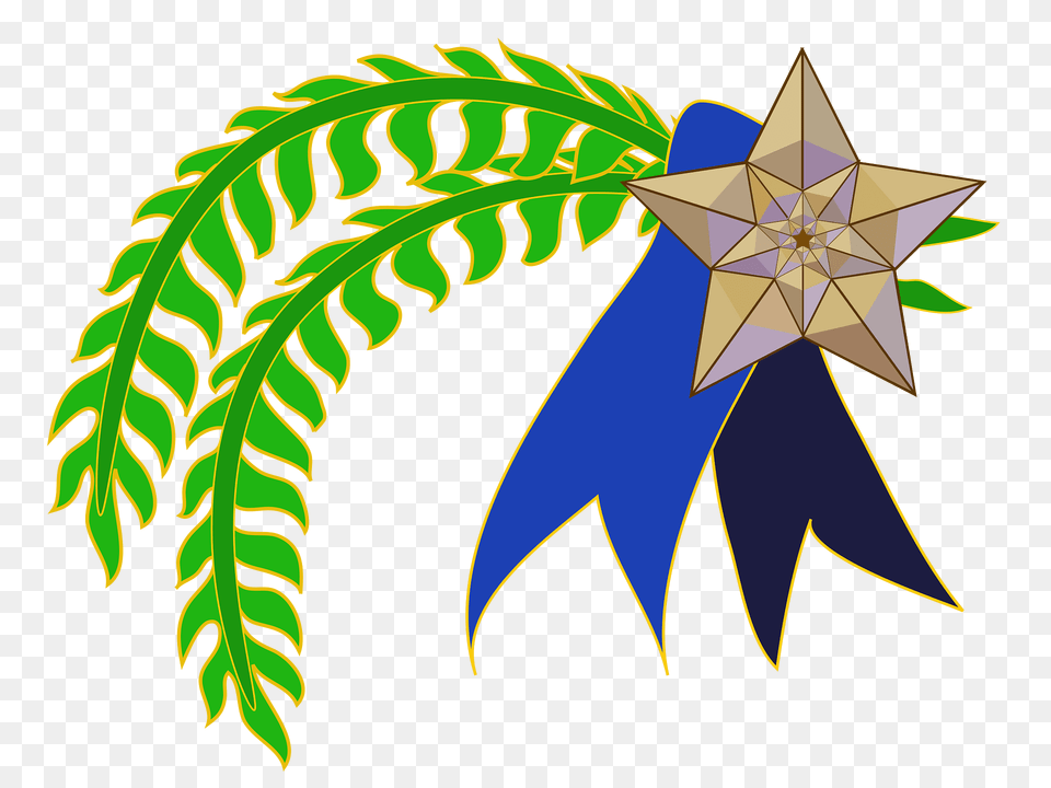 Pody Ribbon Clipart, Leaf, Plant, Star Symbol, Symbol Free Transparent Png