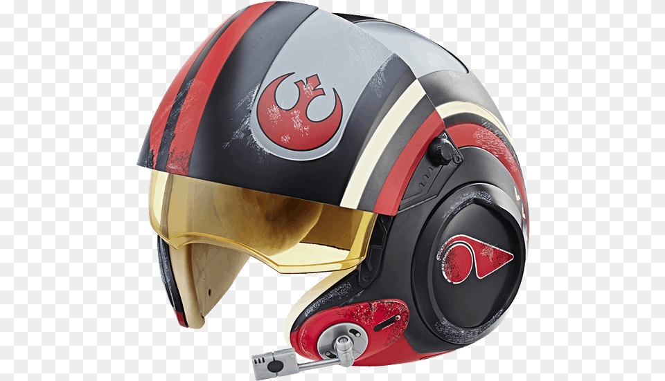 Poe Dameron Black Series Helmet Poe Dameron Helmet, Crash Helmet, Clothing, Hardhat Free Png