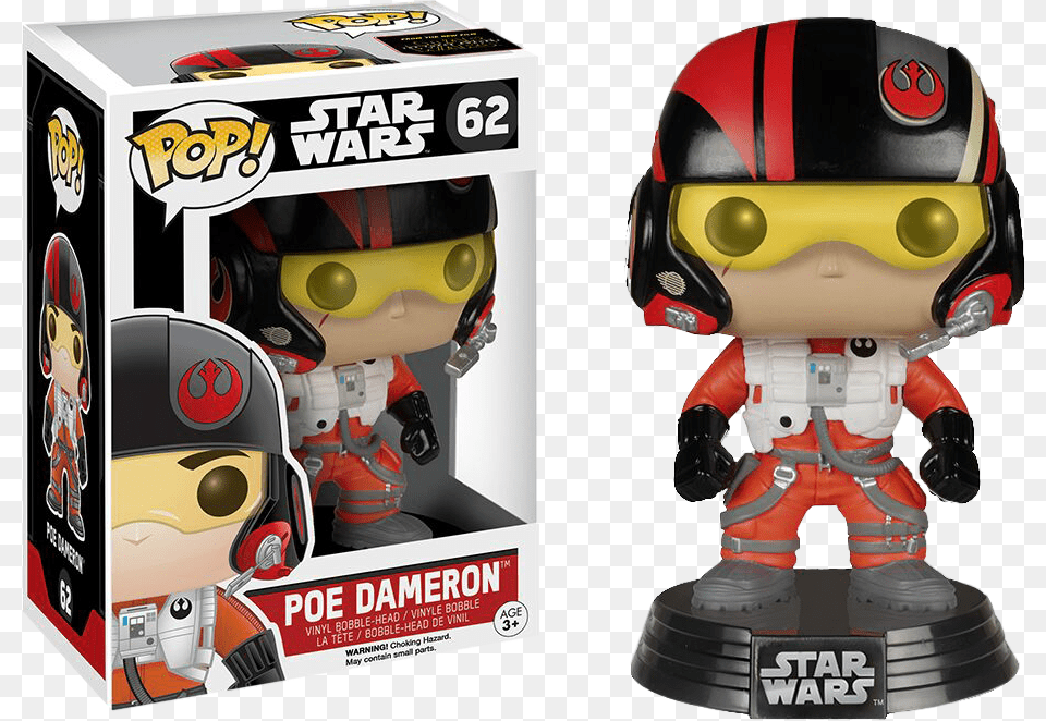 Poe Funko Pop Star Wars Poe Dameron, Toy, Baby, Person, Robot Free Transparent Png