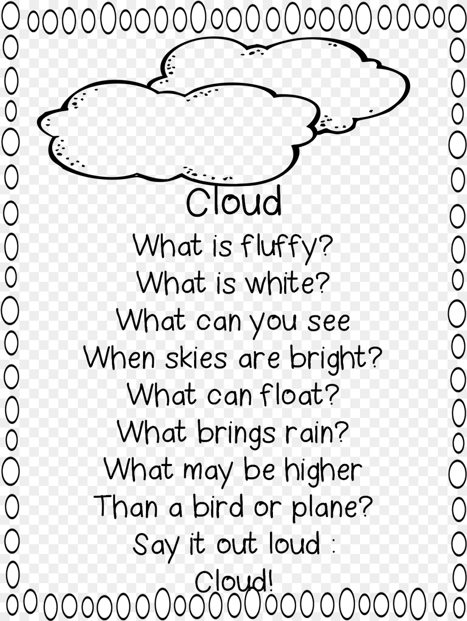 Poem For First Grade Clipart Poetry Rhyme Poems About Cloud Poem In English, Pattern, Blackboard Png Image