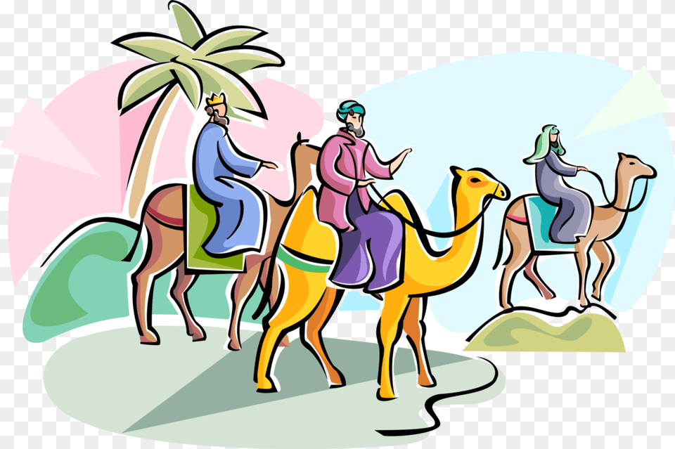 Poem Of The Three Kings, Animal, Camel, Mammal, Person Free Png Download