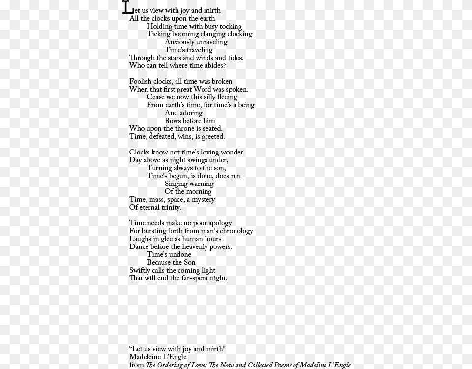Poems About Clocks, Gray Png