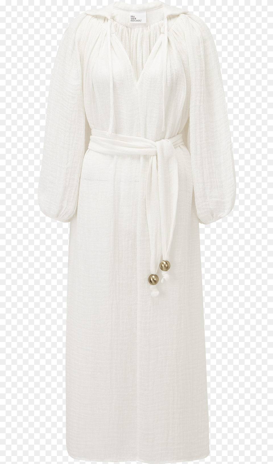Poet White Gauze Maxi Dress Overcoat, Home Decor, Clothing, Robe, Fashion Free Transparent Png