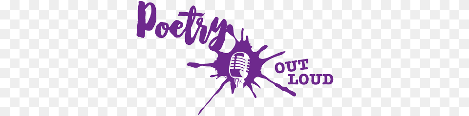 Poetry Out Loud Poetry Out Loud Logo, Electrical Device, Microphone, Purple Png Image