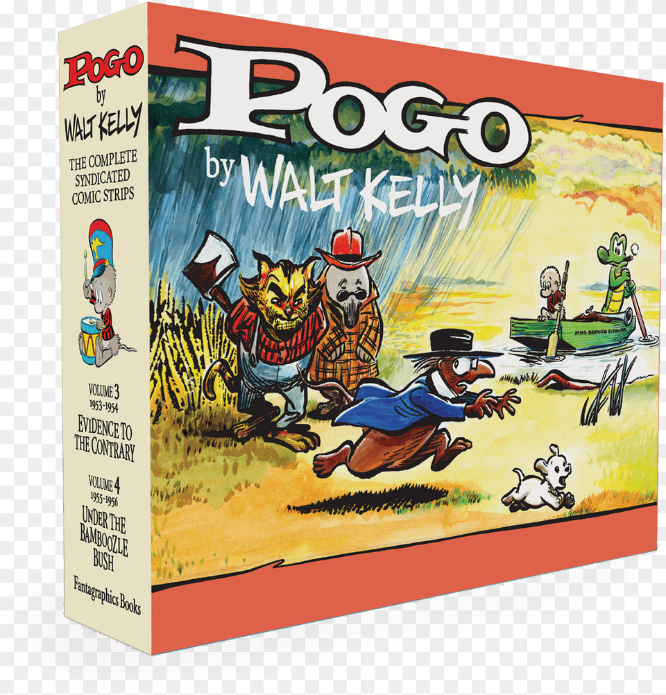 Pogo Slipcase Vol 3 4 Pogo Fantagraphic, Book, Comics, Publication, Person Free Png Download