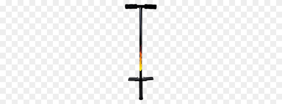 Pogo Stick Black With Flames, Sword, Weapon, E-scooter, Transportation Png