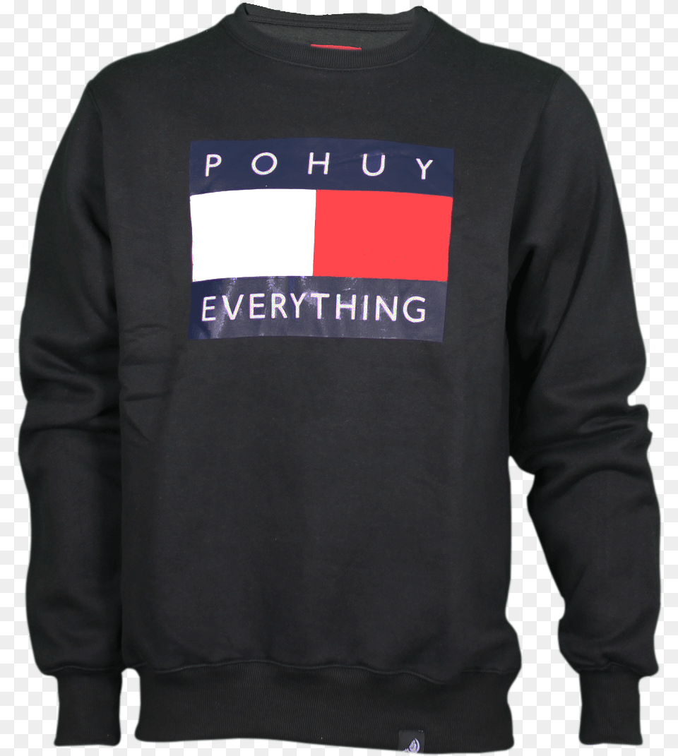 Pohuy Everything Black Sweater Pohuy Everything, Clothing, Hoodie, Knitwear, Sweatshirt Free Transparent Png