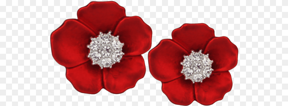 Poinsettia, Accessories, Jewelry, Diamond, Earring Free Transparent Png