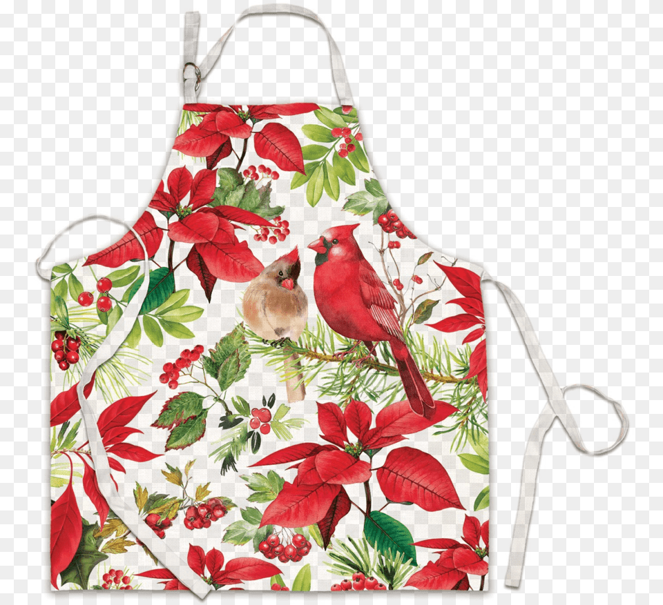 Poinsettia Apron Product Shot, Animal, Bird, Accessories, Bag Png Image