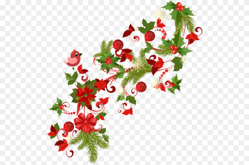 Poinsettia Clipart Divider Christmas Day, Art, Produce, Plant, Pattern Free Png Download