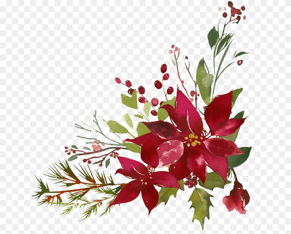 Poinsettia Clipart Flourishes Transparent Christmas Flower, Art, Floral Design, Flower Arrangement, Flower Bouquet Free Png