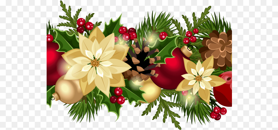 Poinsettia Clipart Top Border Flower Wedding Decorations, Art, Floral Design, Graphics, Pattern Free Png