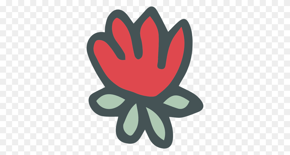 Poinsettia Hand Drawn Cartoon Icon, Leaf, Plant, Clothing, Glove Png