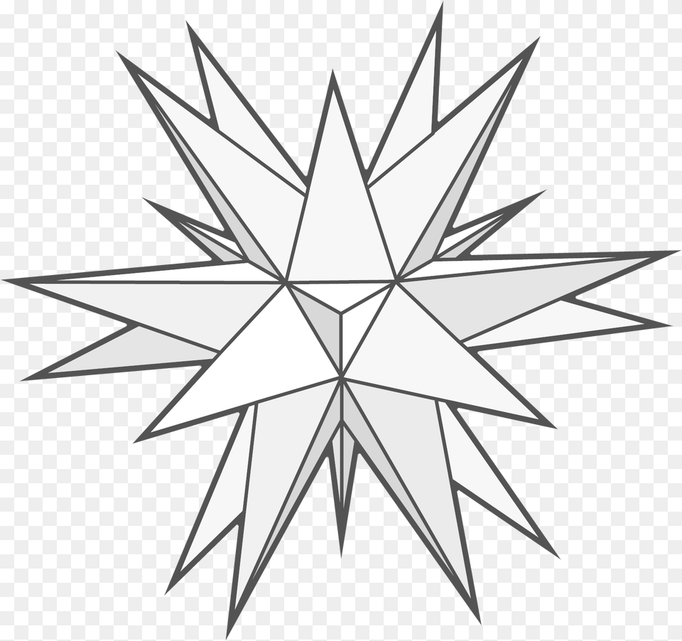 Point 3 D Paper Star 7 Pointed Star 3d, Leaf, Plant, Star Symbol, Symbol Png Image
