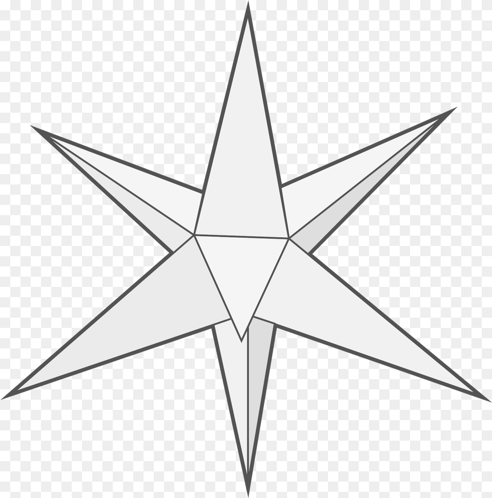 Point 3 D Paper Star Paper Star Template 3d, Star Symbol, Symbol, Blade, Dagger Free Png Download