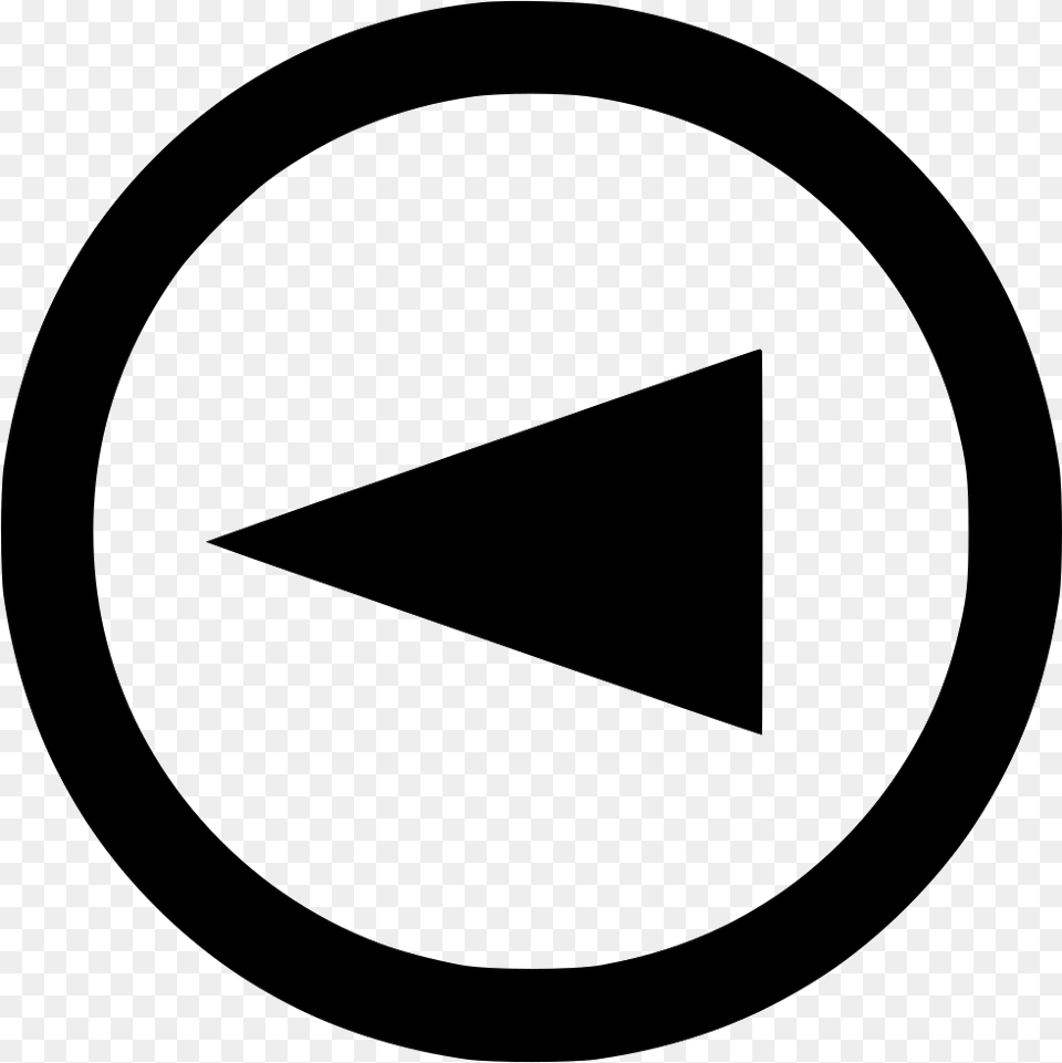 Point Arrow Back Left Abstract Design Back Svg, Triangle, Sign, Symbol, Disk Png Image