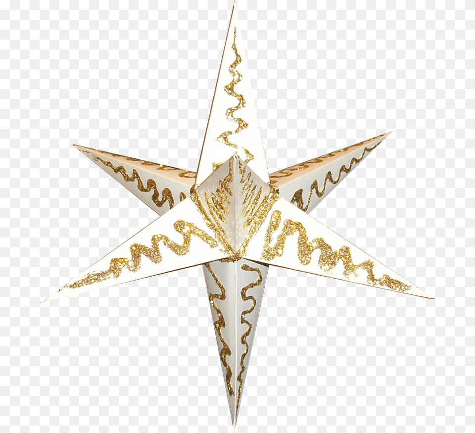 Point Paper Star Gold Emblem, Star Symbol, Symbol, Crib, Furniture Free Png