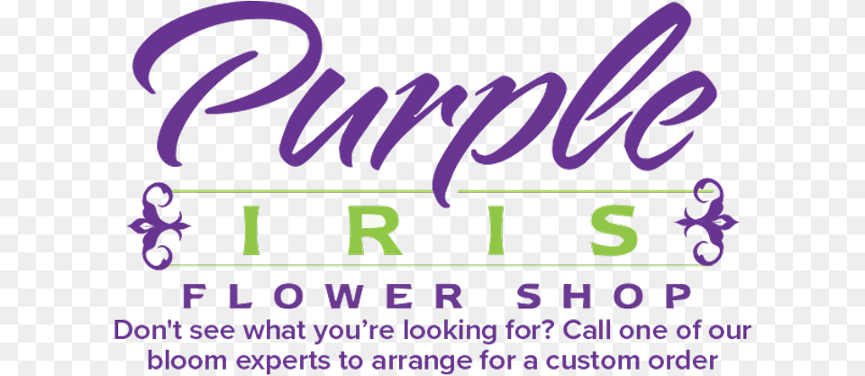 Point Pleasant Florist Flower Delivery By Purple Iris Calligraphy, Text, Advertisement, Number, Symbol Free Png