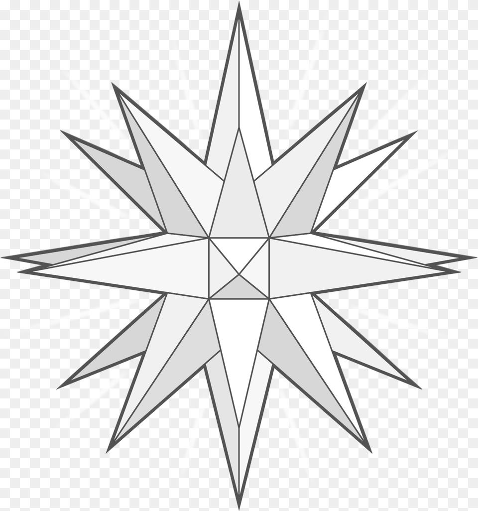 Point Star 3d Paper Patterns 3d 12 Pointed Star, Star Symbol, Symbol Png