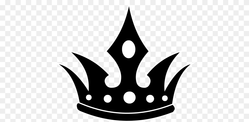 Pointed Black Crown Silhouette, Accessories, Jewelry, Animal, Fish Png