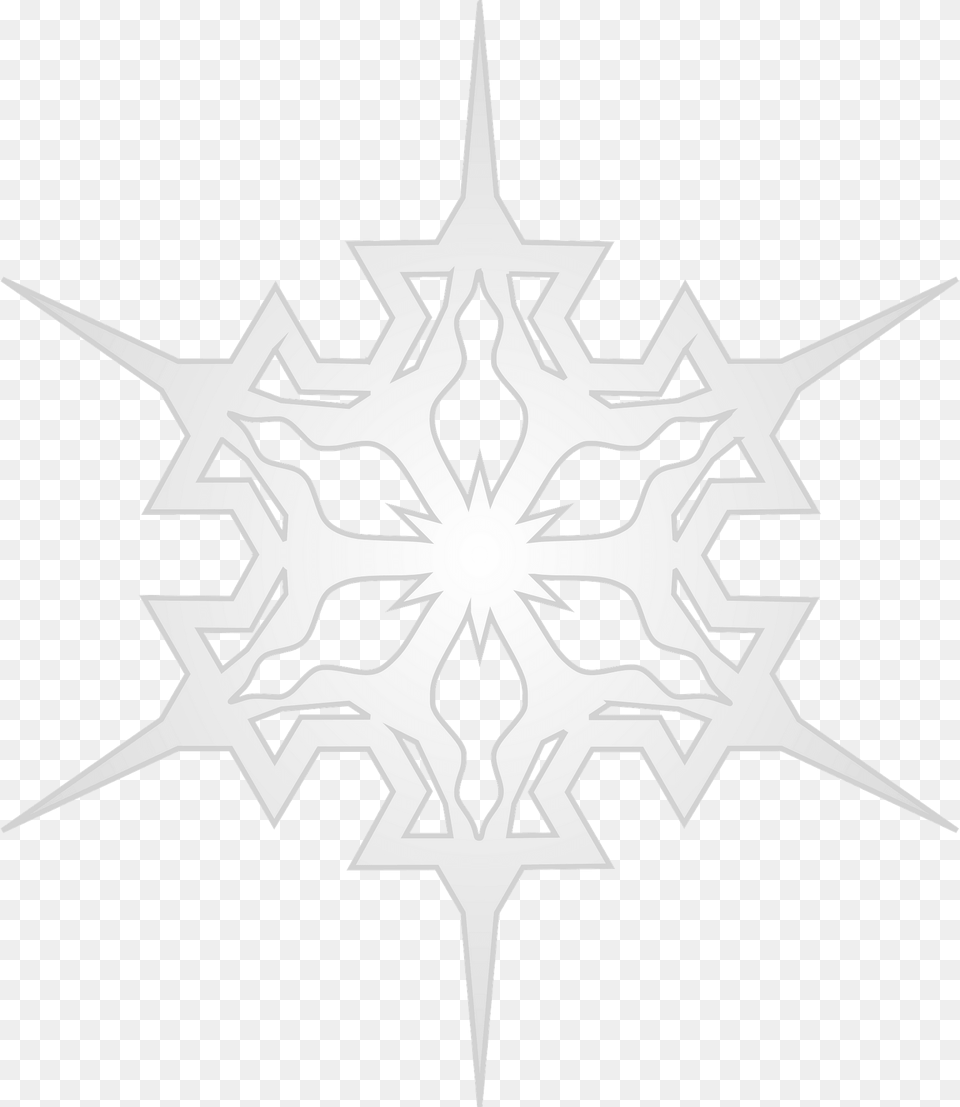 Pointed Snowflake Clipart, Nature, Outdoors, Snow, Animal Free Png Download
