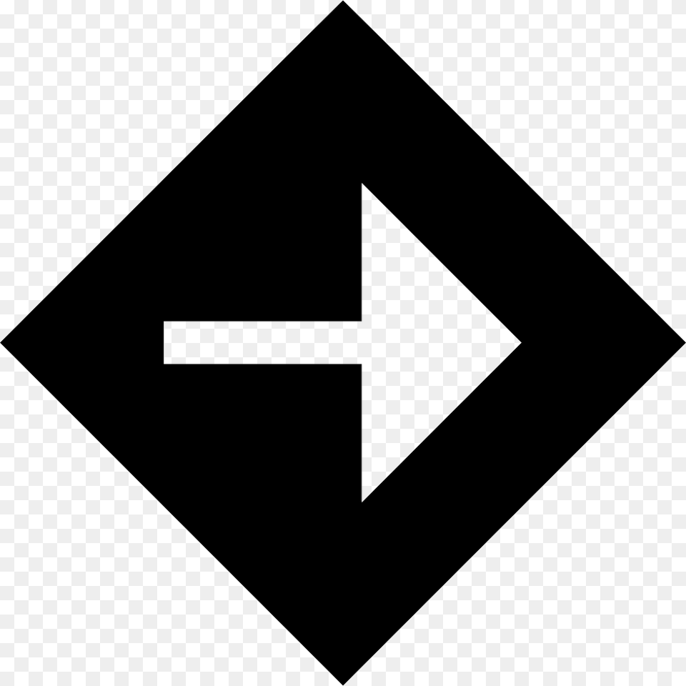 Pointer Arrow Go Next Menu Option Go Direction Icon, Triangle, Sign, Symbol, Road Sign Free Png