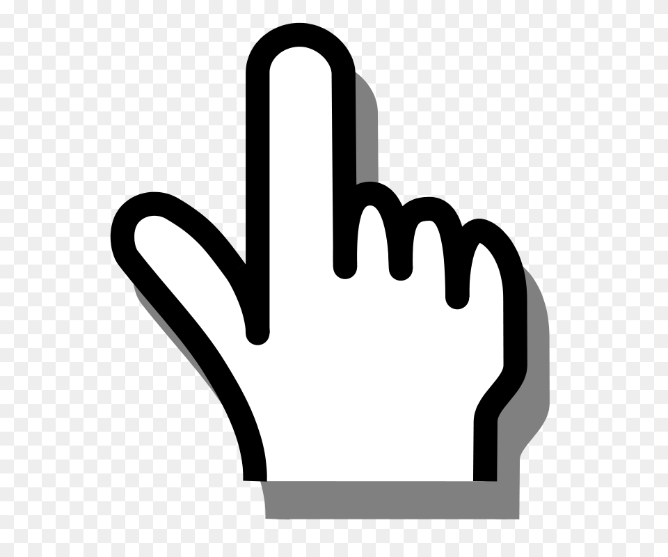 Pointing Finger Clip Art Download, Clothing, Glove, Stencil, Cutlery Free Transparent Png