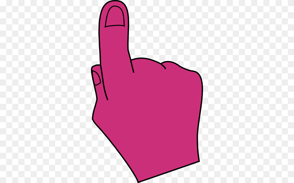 Pointing Finger Pink Clip Art Pointing Finger Clipart Colored, Clothing, Glove, Smoke Pipe Png