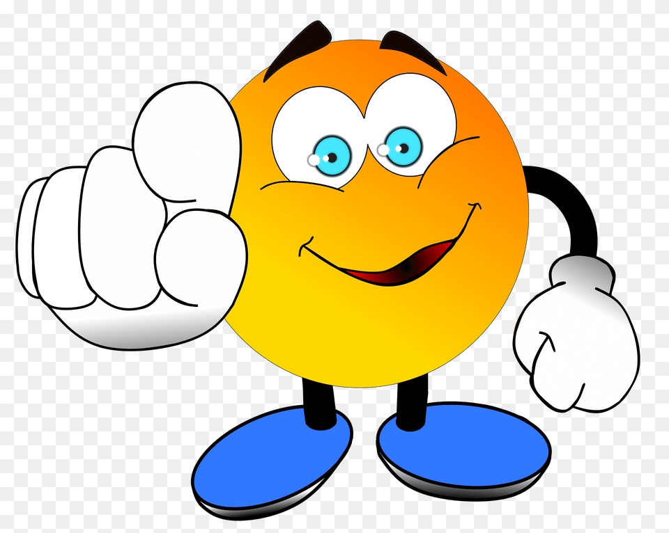 Pointing Finger Smiley Clipart, Cartoon, Nature, Outdoors, Snow Free Png