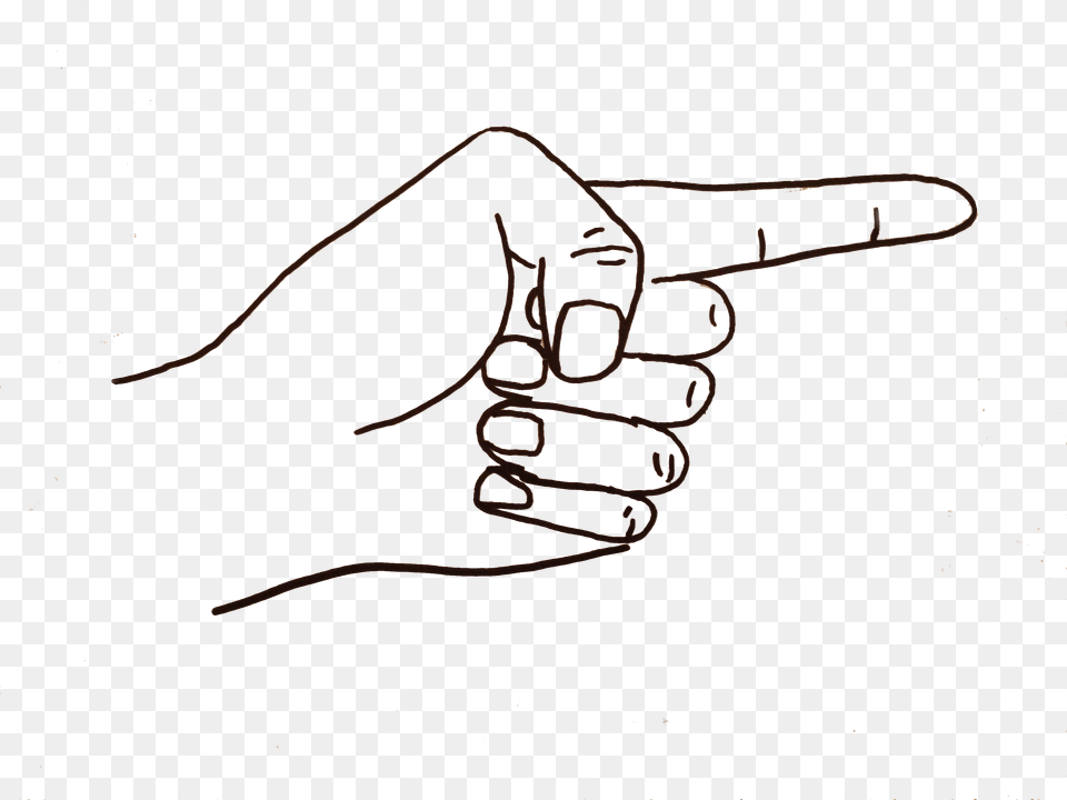 Pointing Fingers Drawing, Body Part, Finger, Hand, Person Free Png Download