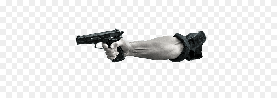 Pointing Gun Firearm, Handgun, Weapon Free Png Download