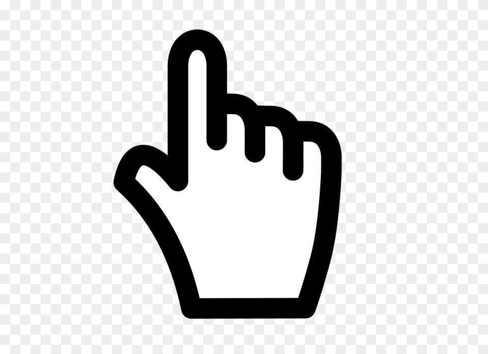 Pointing Hand Cursor Vector, Cutlery, Fork, Clothing, Glove Free Transparent Png