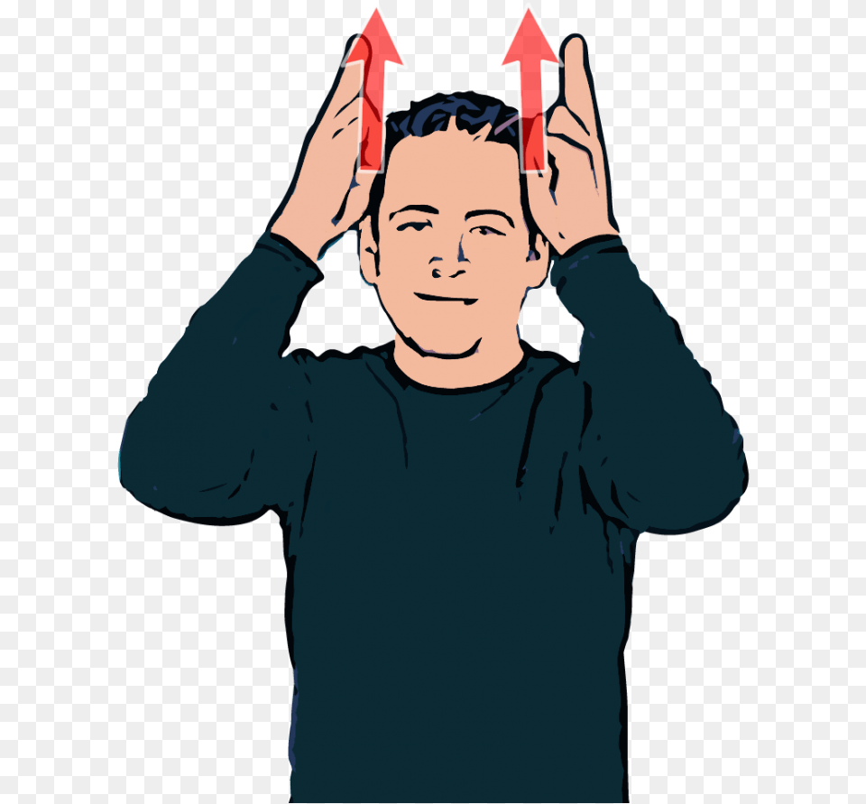 Pointing Middle Finger To Head, T-shirt, Sleeve, Person, Long Sleeve Free Transparent Png
