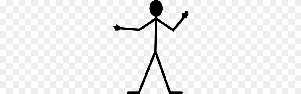 Pointing Stickman Clip Arts For Web, Gray Free Transparent Png
