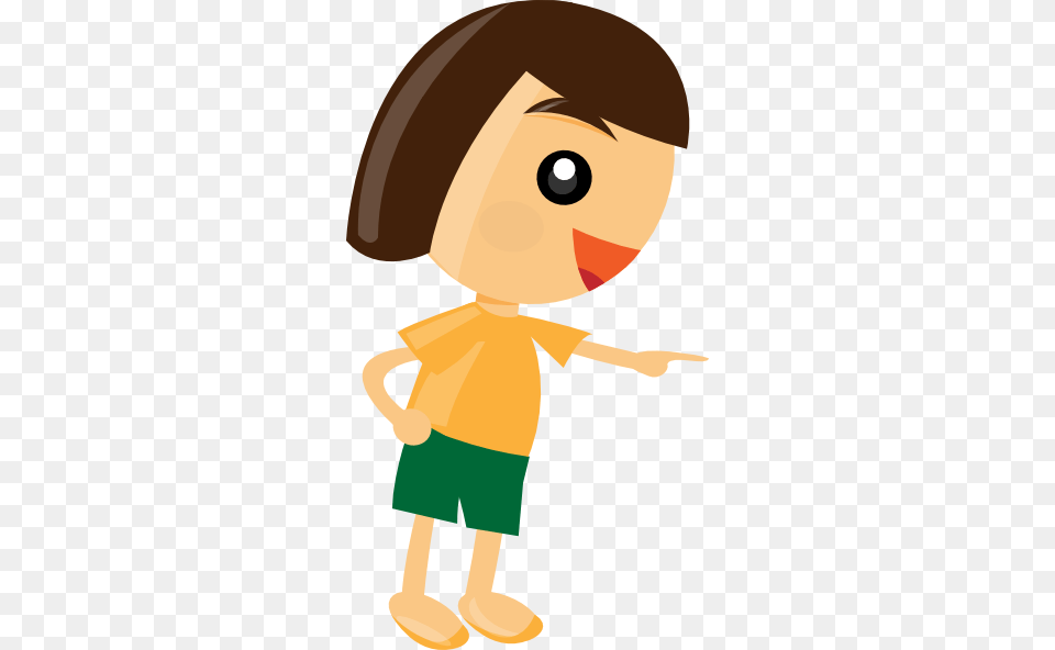 Pointing There Girl Clip Art, Doll, Toy, Baby, Person Png Image