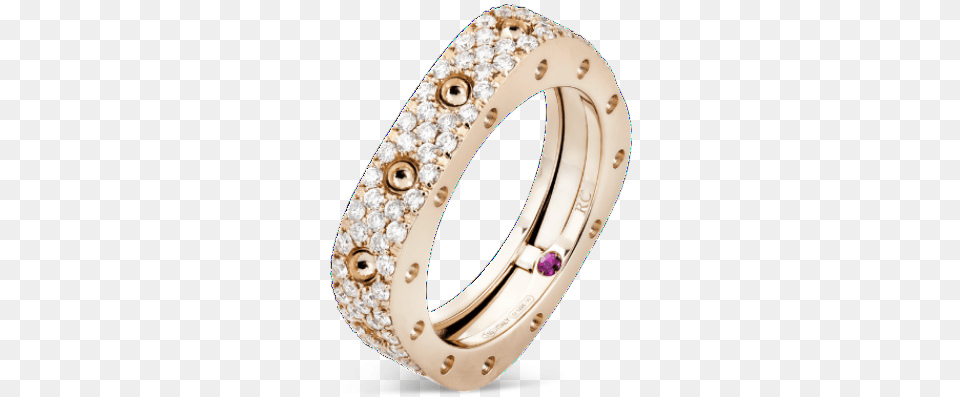 Pois Moi Rose Gold Single Ring With Diamonds Roberto Coin Pois Moi, Accessories, Jewelry, Diamond, Gemstone Free Transparent Png