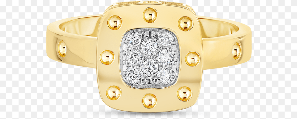 Pois Moi18kt Gold Ring With Diamonds Roberto Coin Pois Moi 18kt Yellow Gold, Accessories, Jewelry, Diamond, Gemstone Free Png Download