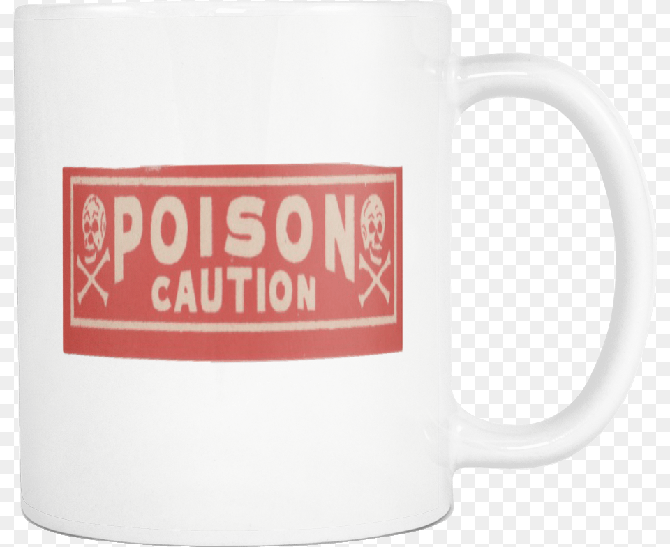 Poison Caution Skull Crossbones Vintage Label Halloween Beer Stein, Cup, Beverage, Coffee, Coffee Cup Free Transparent Png