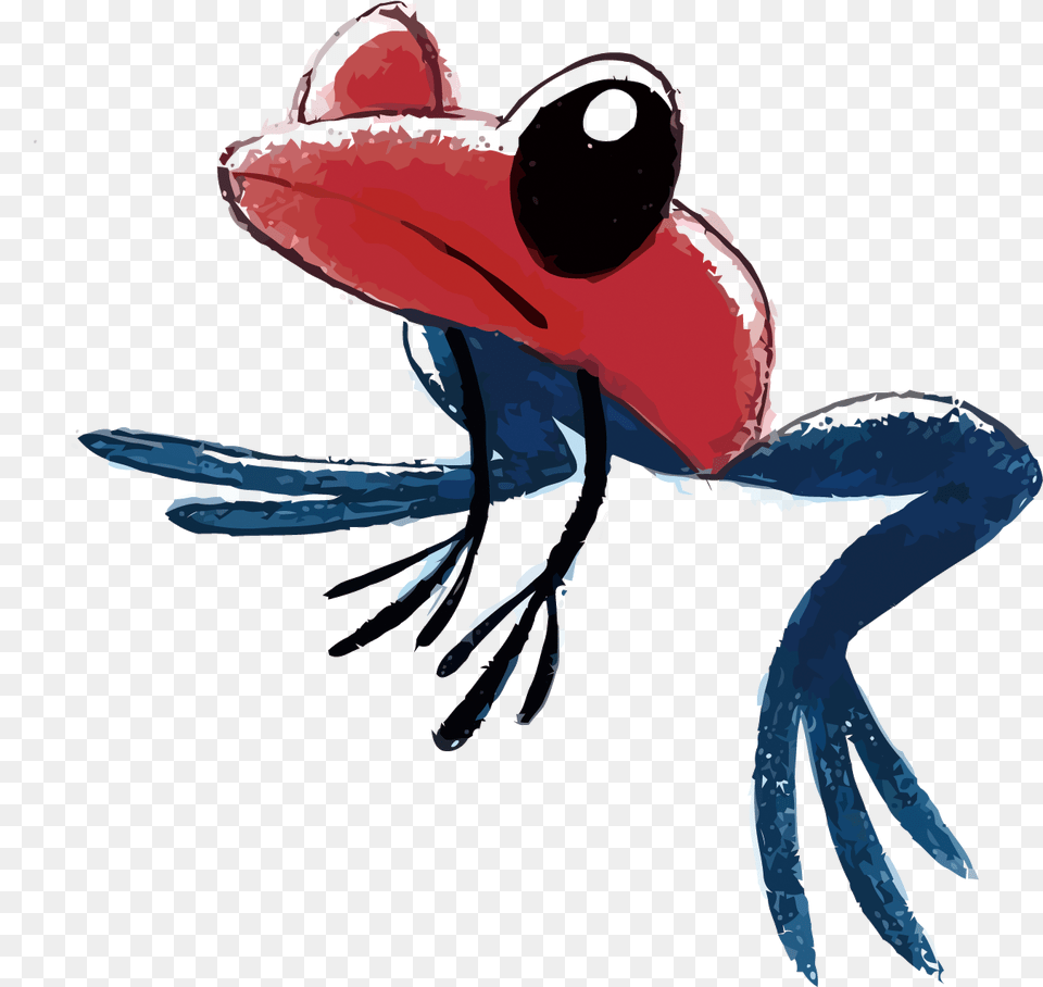 Poison Dart Frog Clipart Strawberry Poison Poison Dart Frog Drawing Cute, Amphibian, Animal, Wildlife, Adult Png