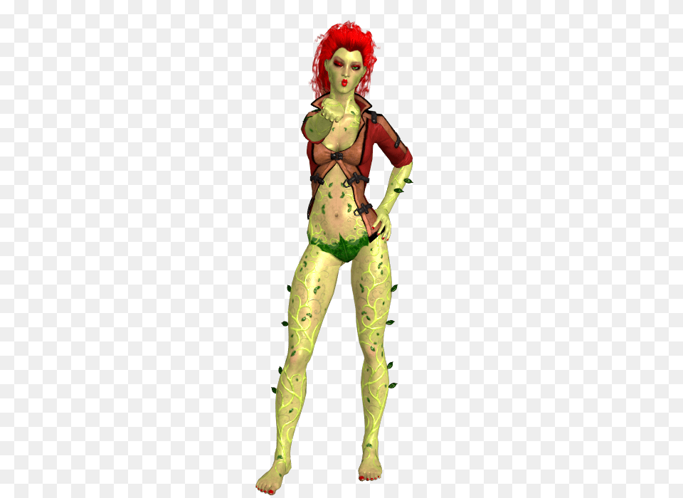 Poison Ivy Arkham City, Clothing, Costume, Person, Adult Free Transparent Png