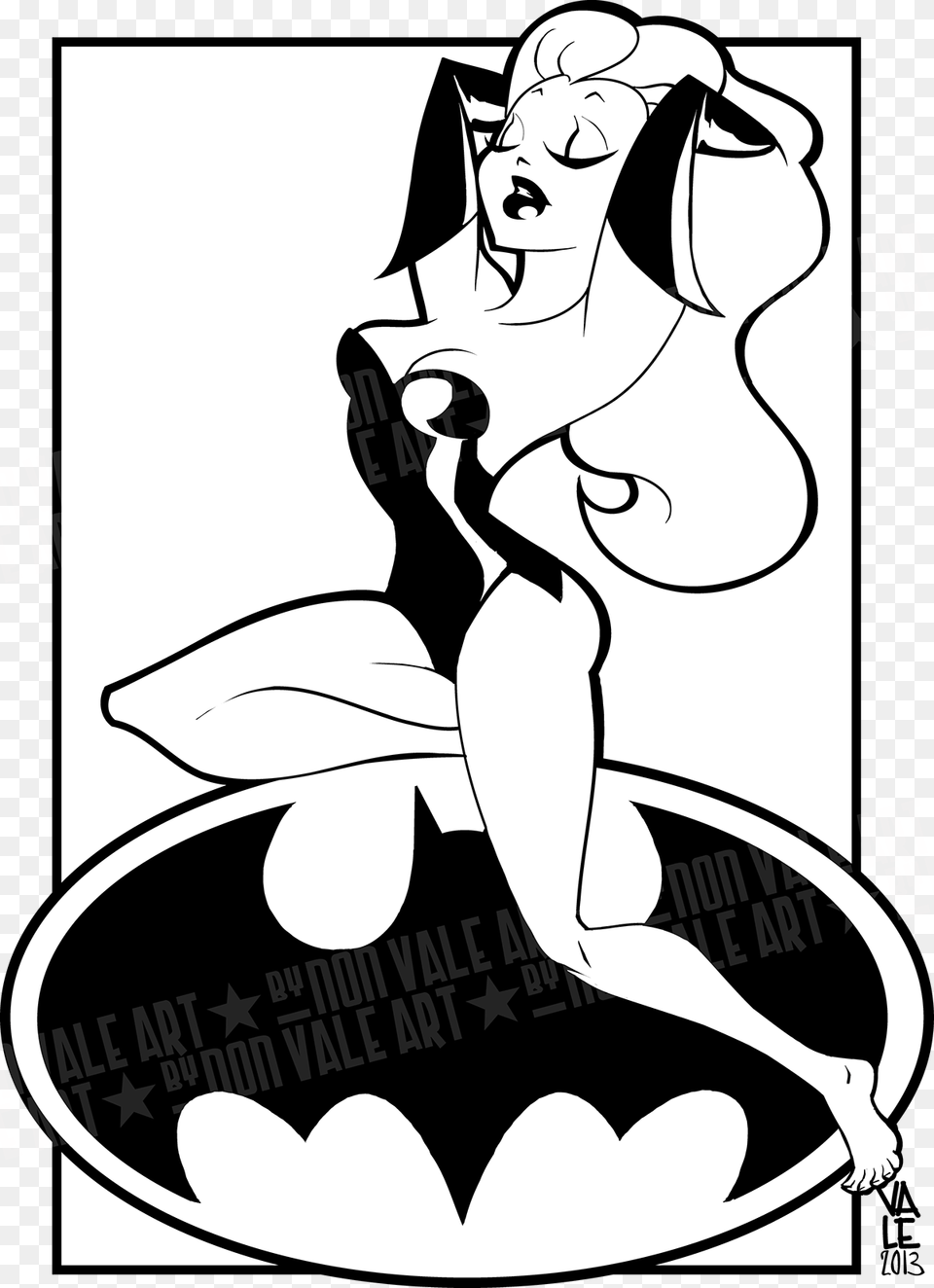Poison Ivy Batman Clipart Black And White, Book, Comics, Publication, Stencil Free Transparent Png