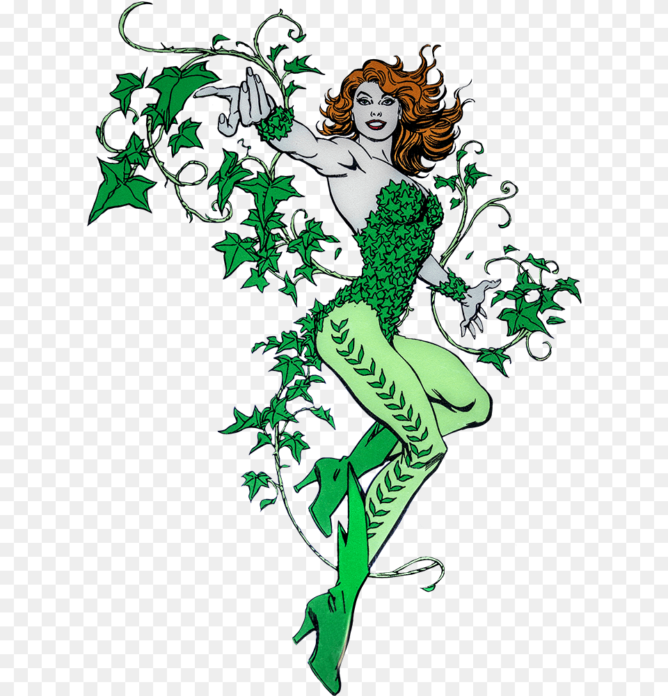 Poison Ivy Character Lensed Emblem Dc Poison Ivy, Green, Art, Graphics, Person Free Png