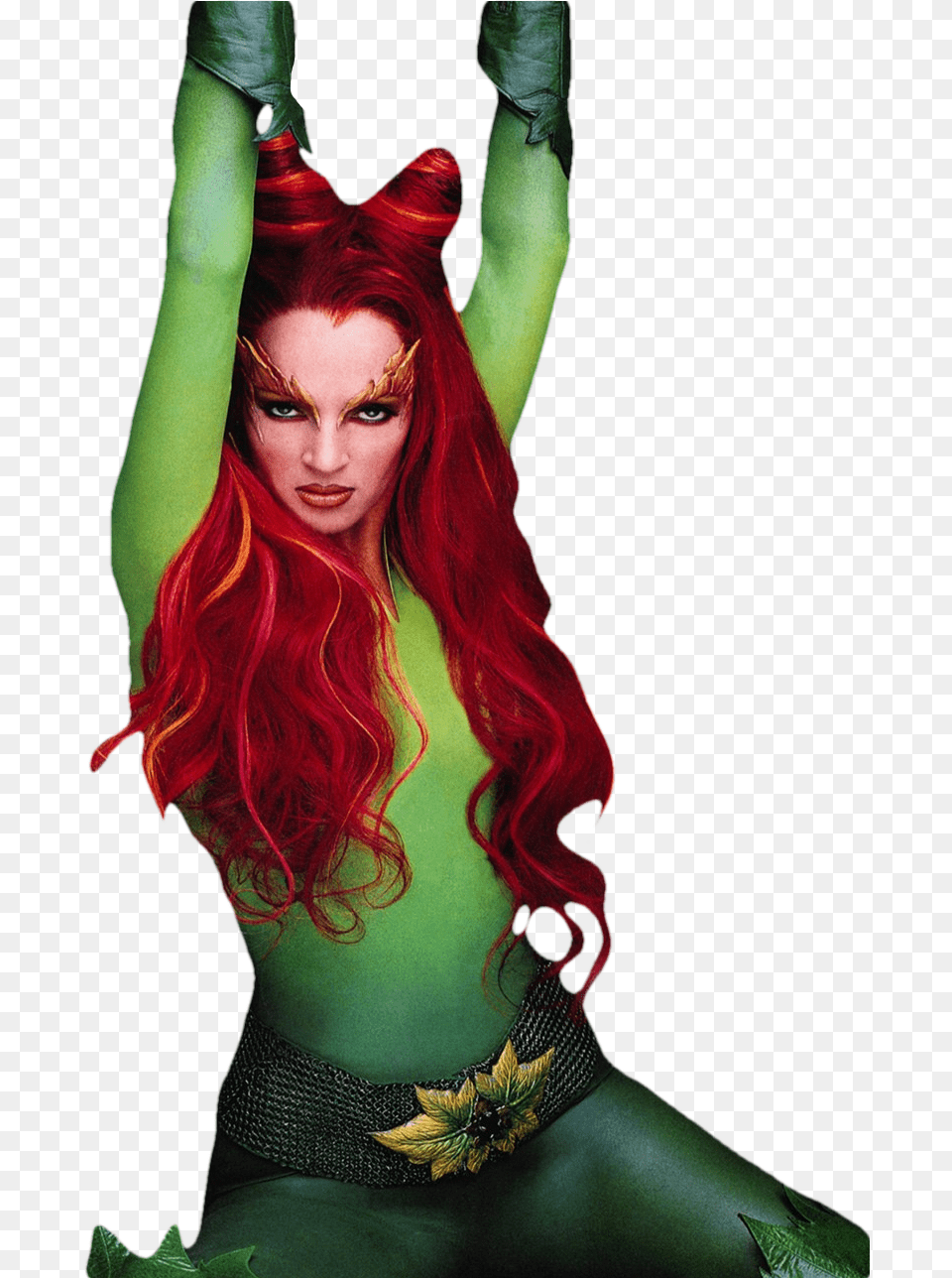 Poison Ivy Uma Thurman Transparent By Batdccomicbookmanfan2018 Thurman Poison Ivy, Clothing, Costume, Person, Adult Free Png