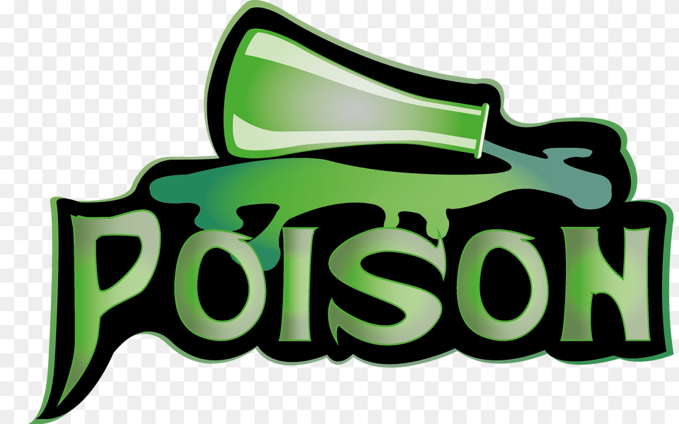 Poison Pictures, Green, Text, Smoke Pipe, Bottle Free Png