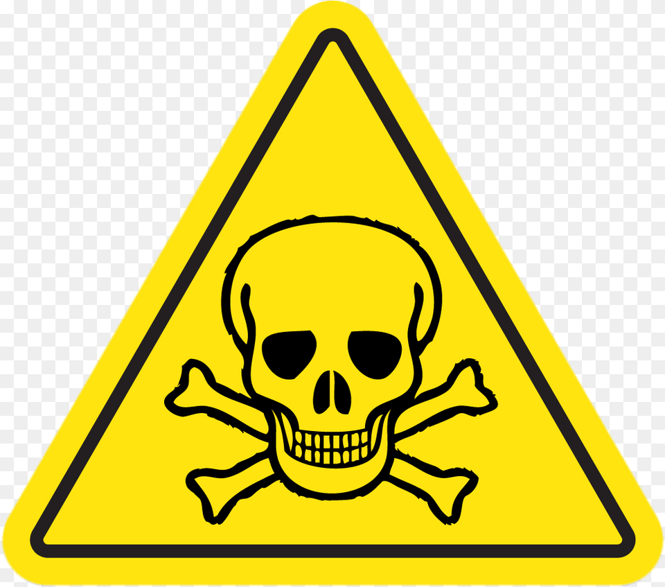 Poison Safety Sign Transparent Skull And Crossbones, Symbol, Baby, Person, Road Sign Free Png Download
