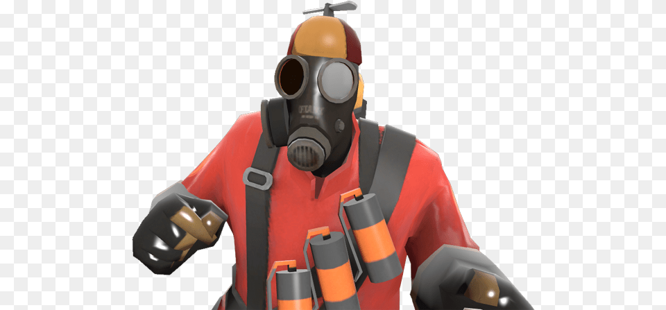 Pojoman Tf2 Pyro Propeller Hat, Adult, Male, Man, Person Free Png