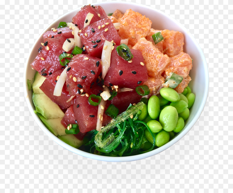 Pok Bowls And Sushi Burritos Download Poke Bowl Transparent, Food, Food Presentation, Meal, Dish Png